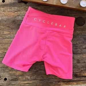 Hot Pink Onzie 4” Cyclebar Shorts, Sz S/M